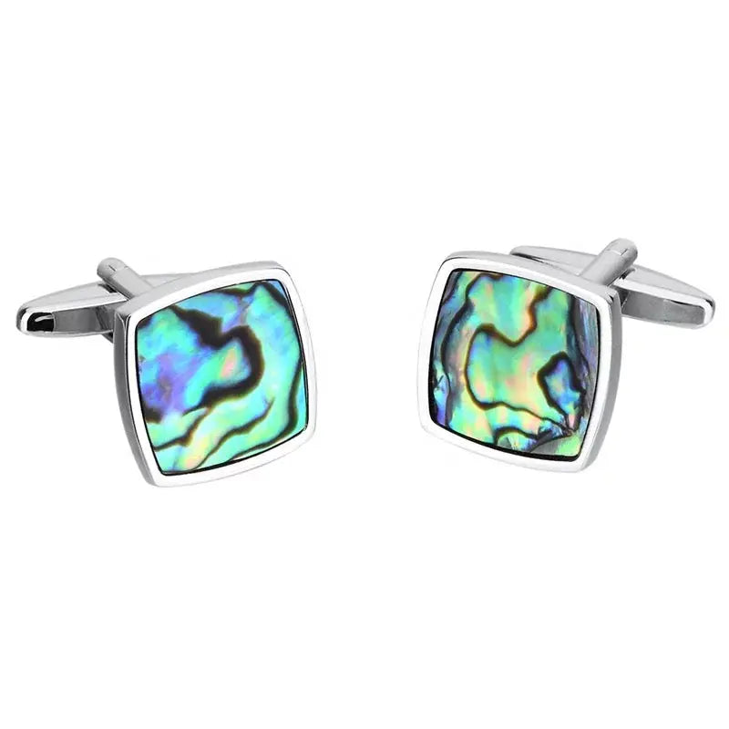 Abalone Seashell Cufflinks - Glen Ogal