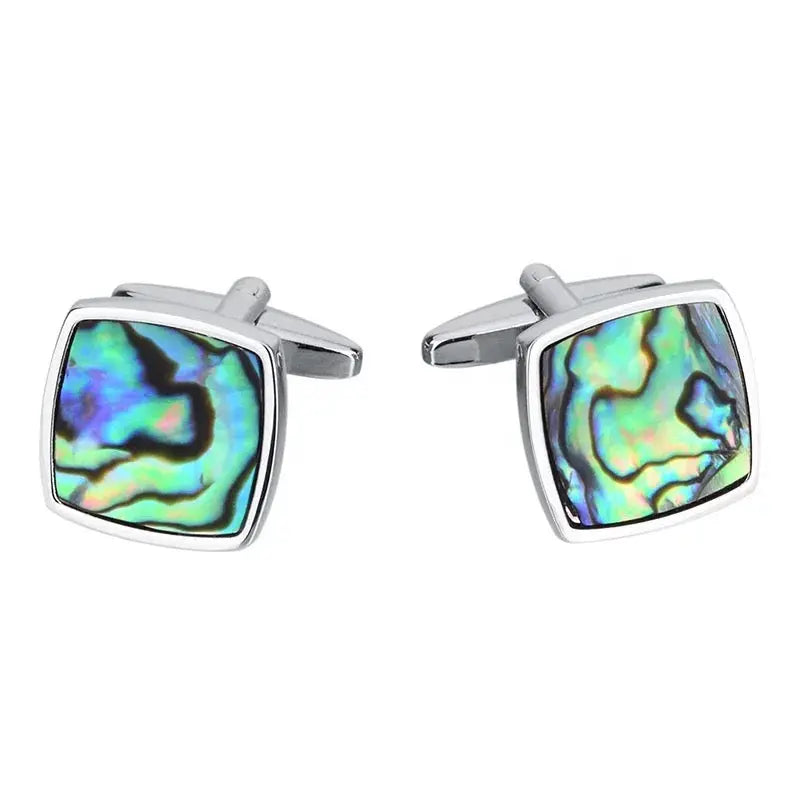 Abalone Seashell Cufflinks - Glen Ogal