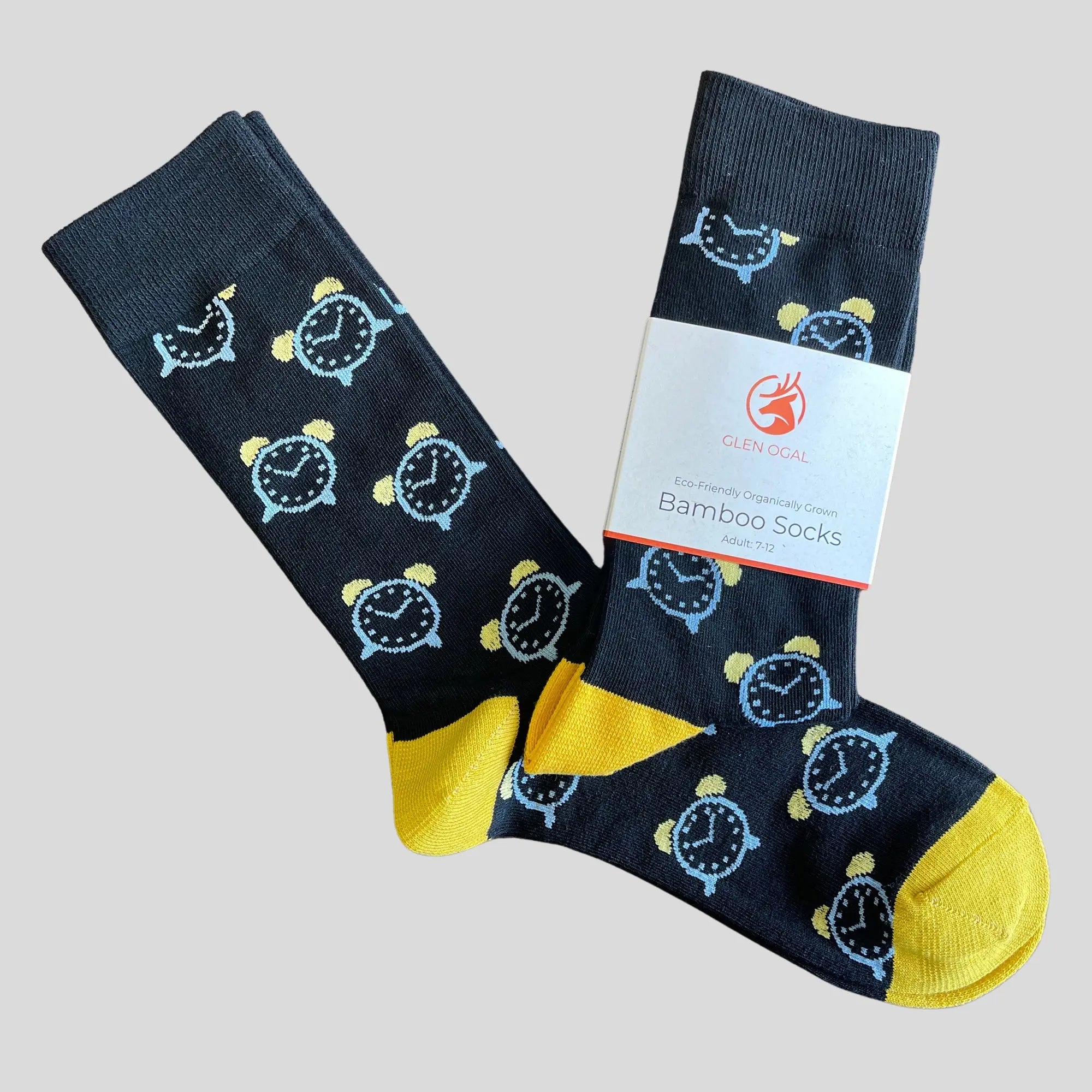 Alarm Clock Bamboo Socks Glen Ogal