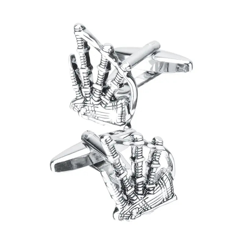 Bagpipe Cufflinks - Glen Ogal