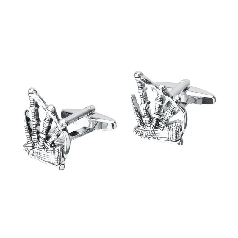 Bagpipe Cufflinks - Glen Ogal