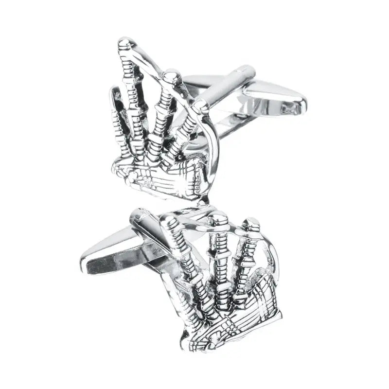 Bagpipe Cufflinks - Glen Ogal