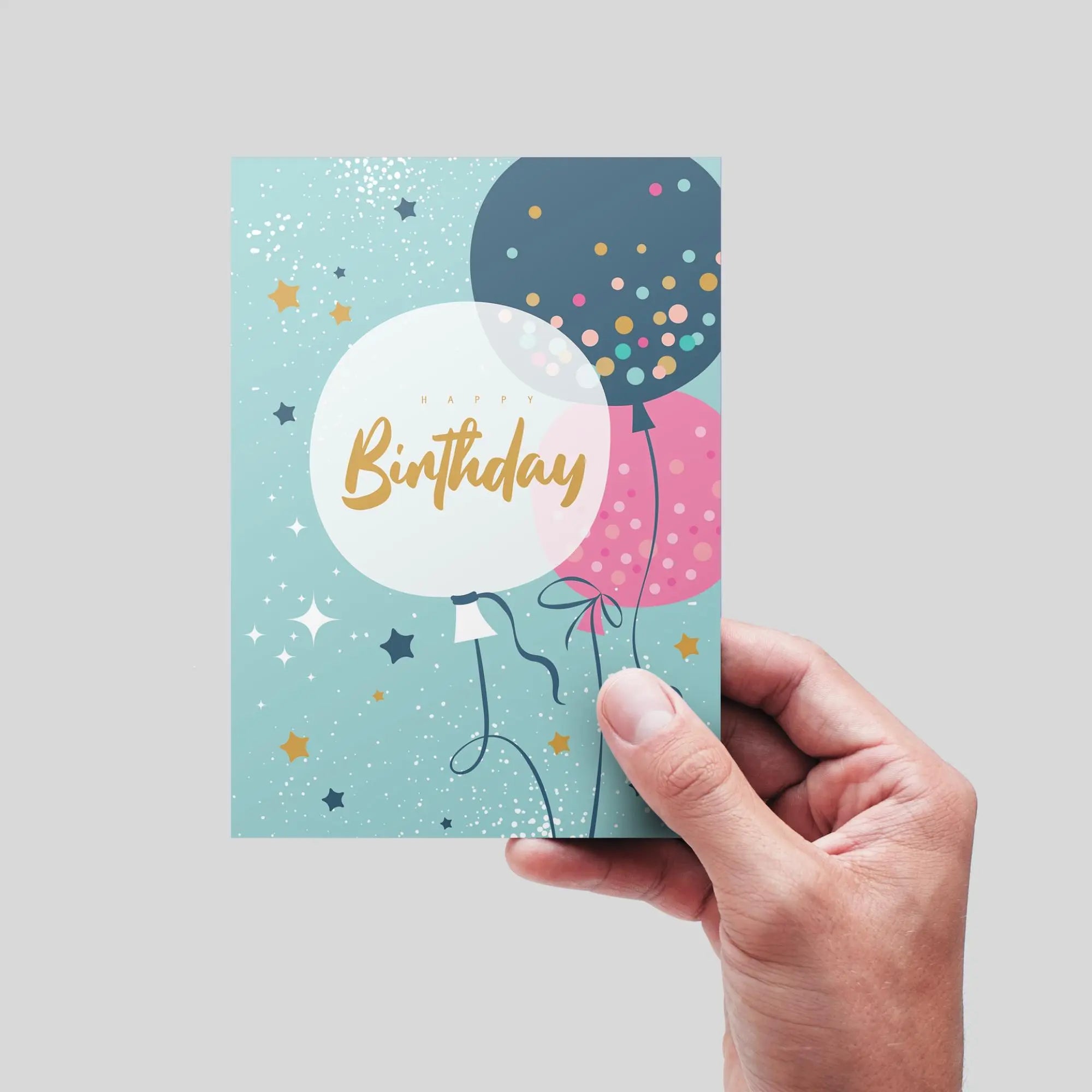 Balloon Birthday Card - Glen Ogal