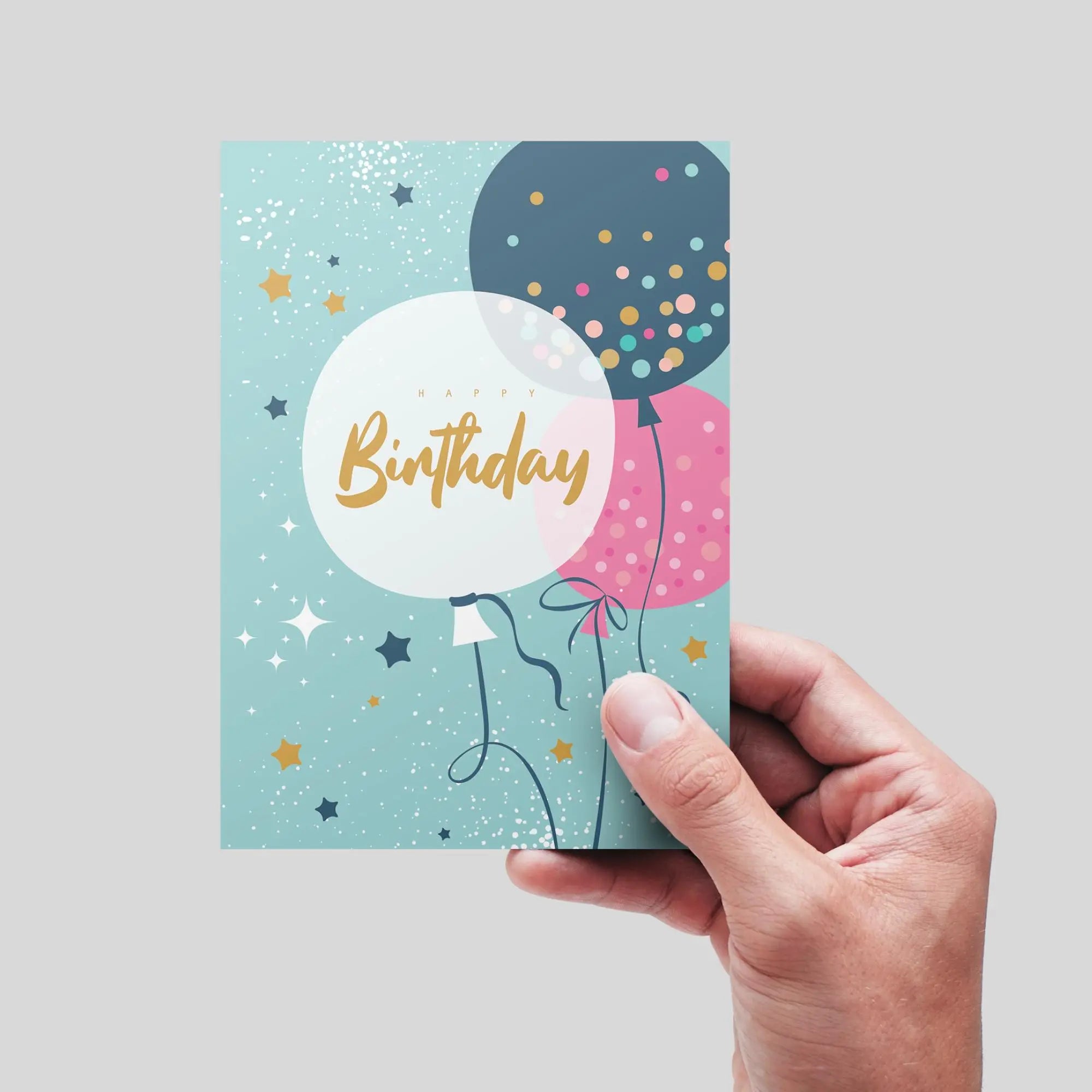 Balloons Birthday Card - Glen Ogal