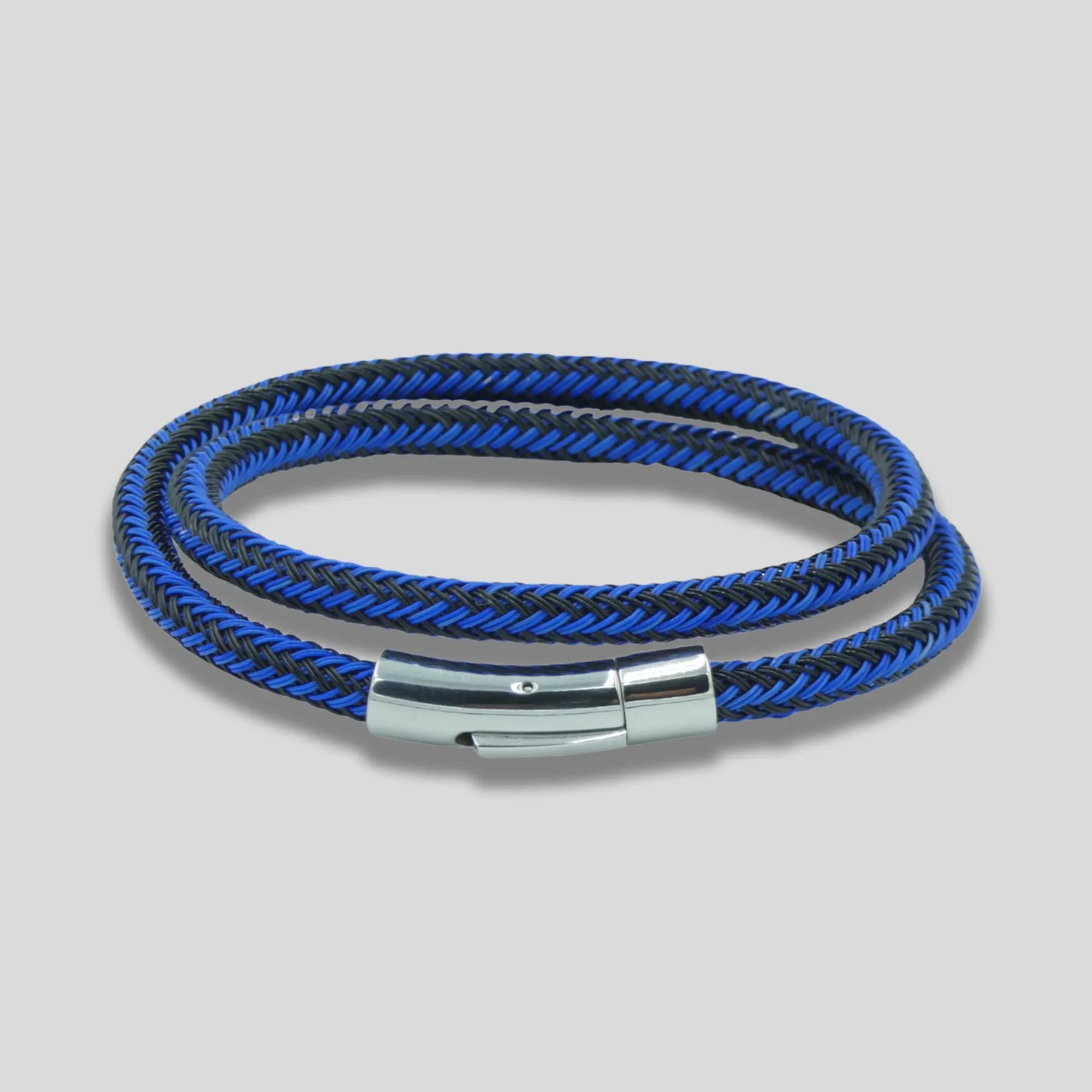 Blue Braided Nylon Bracelet Glen Ogal