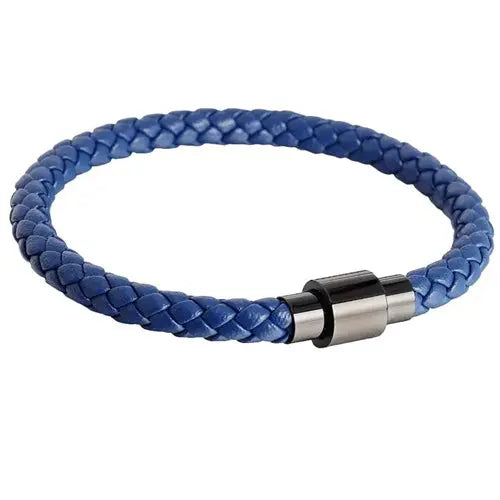 Blue Genuine Leather Bracelet Glen Ogal