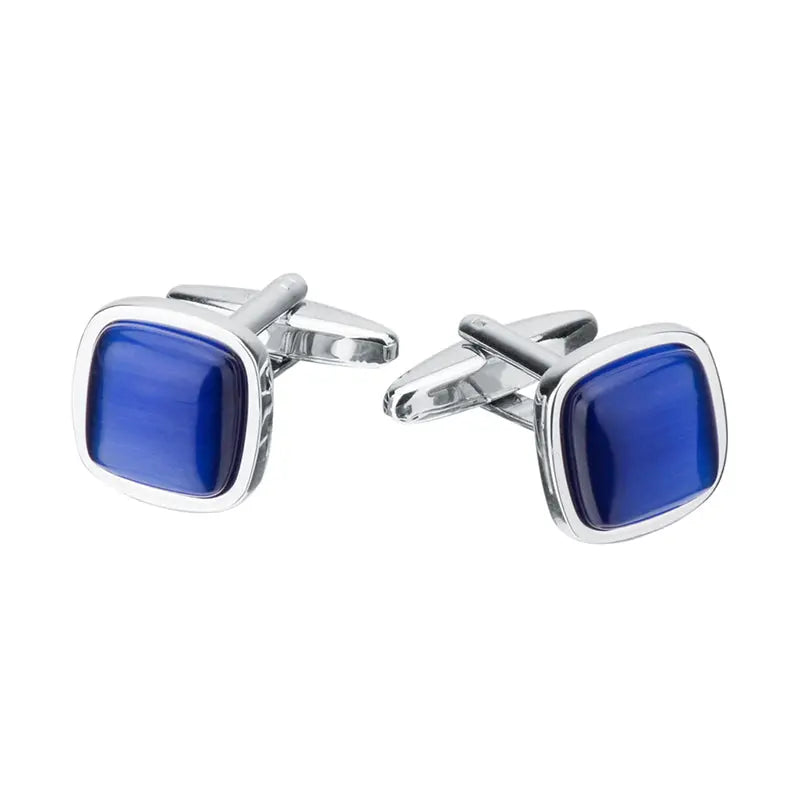 Blue Opal Cufflinks Glen Ogal