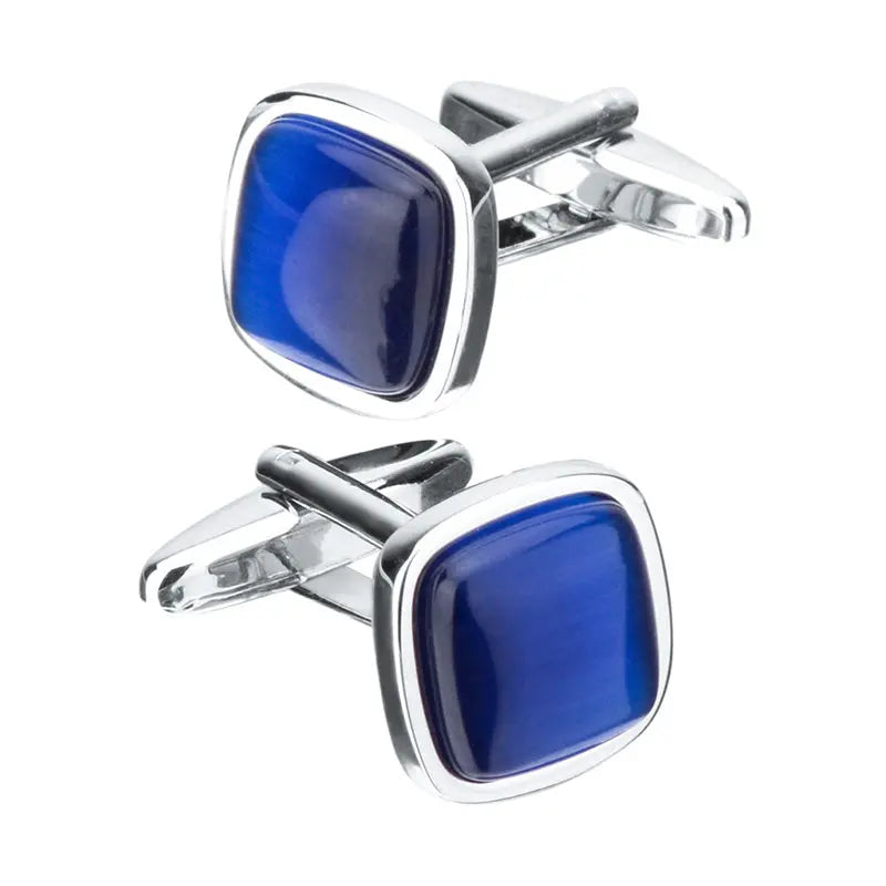 Blue Opal Cufflinks Glen Ogal