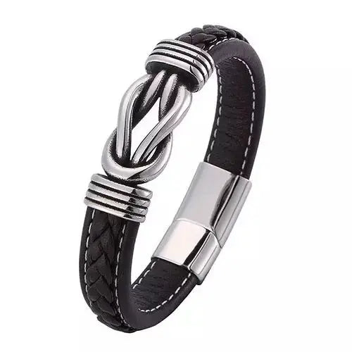 Brown Leather Bracelet with Knot - Glen Ogal