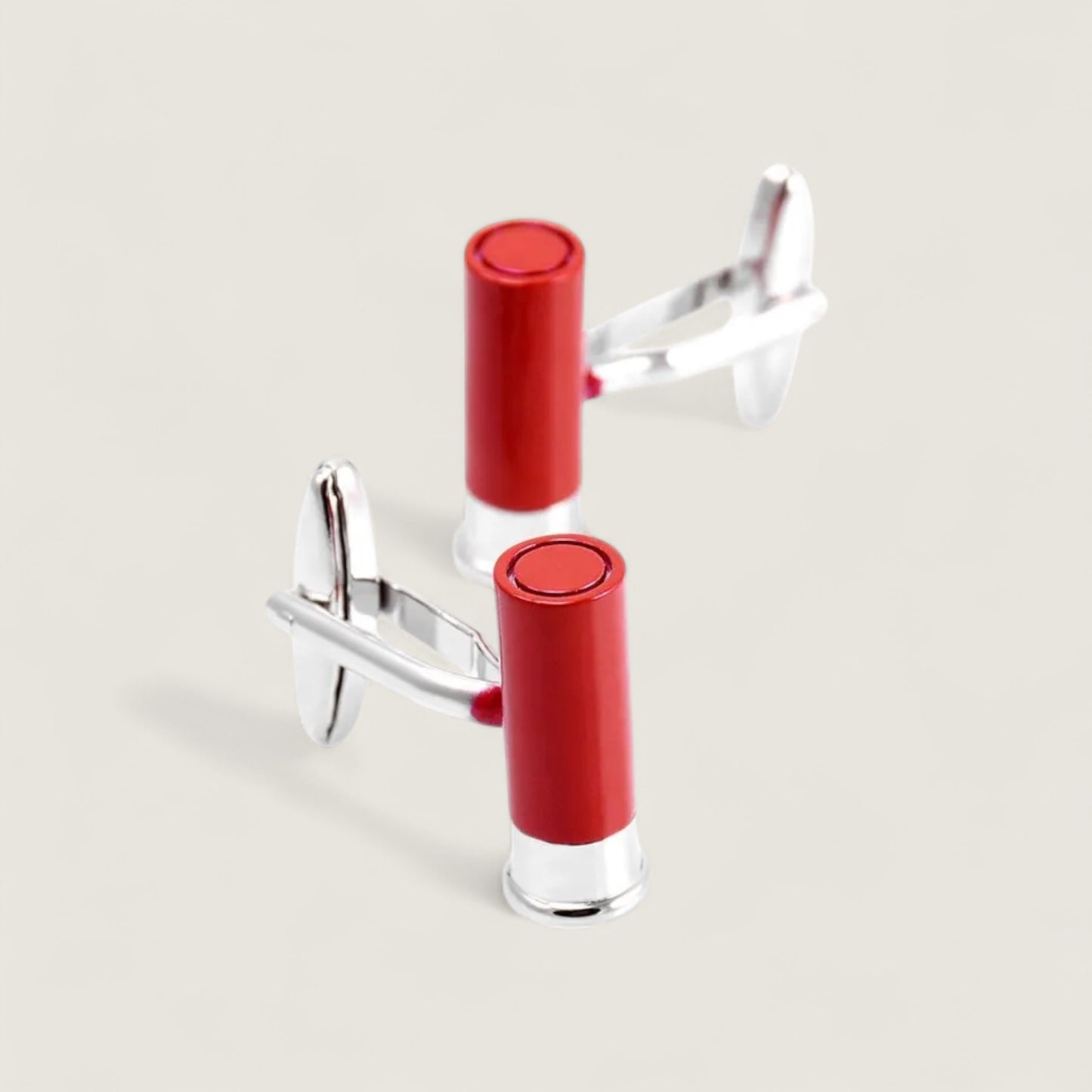 Red Shotgun Shell Cufflinks