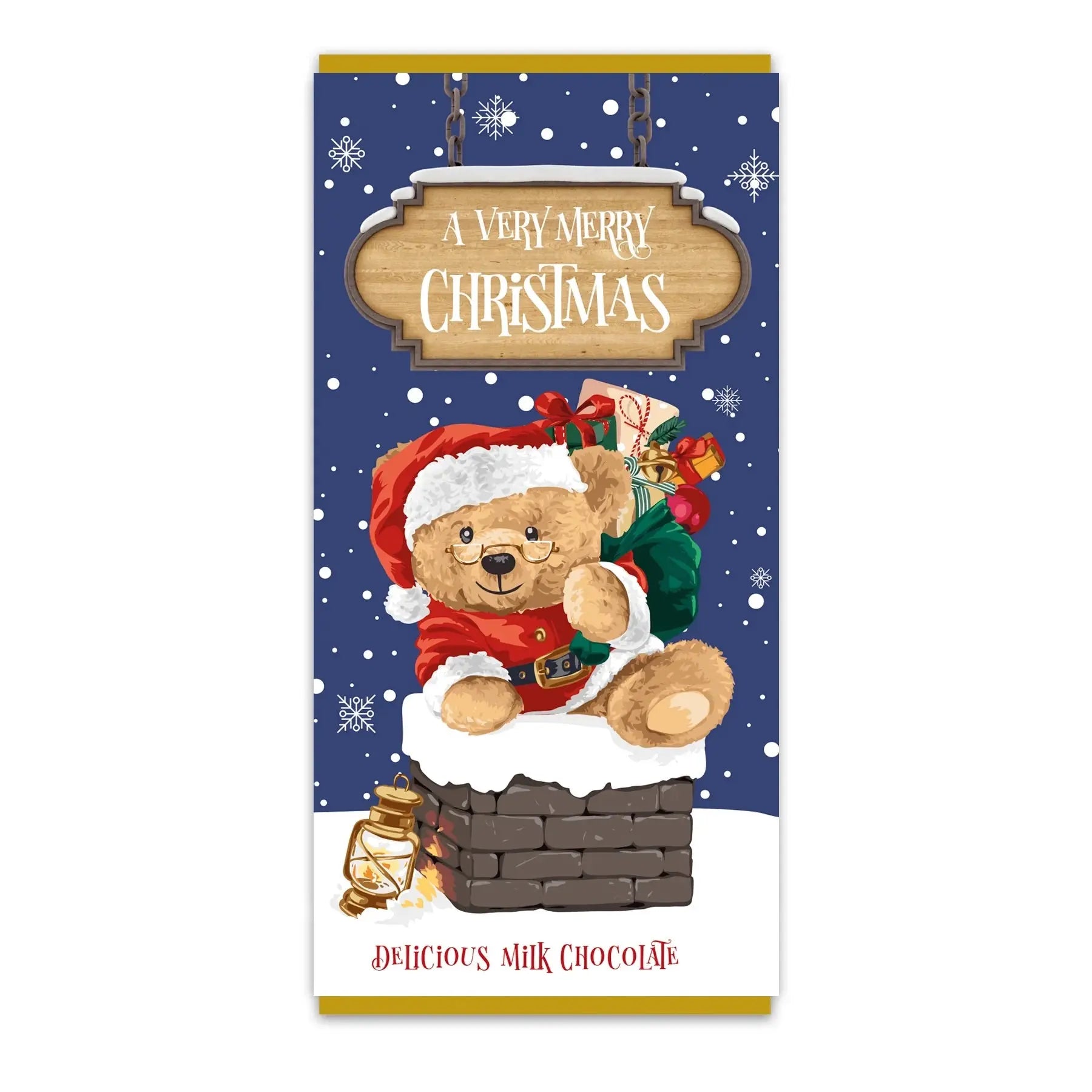 Christmas Chimney Santa Teddie Chocolate Bar Glen Ogal