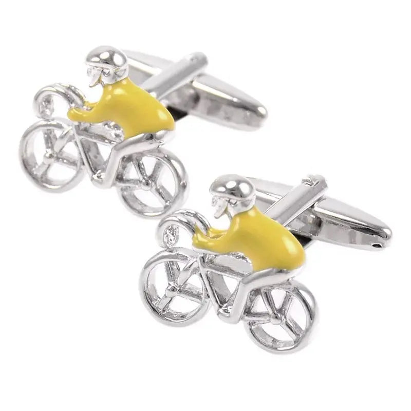 Cyclist Cufflinks Glen Ogal