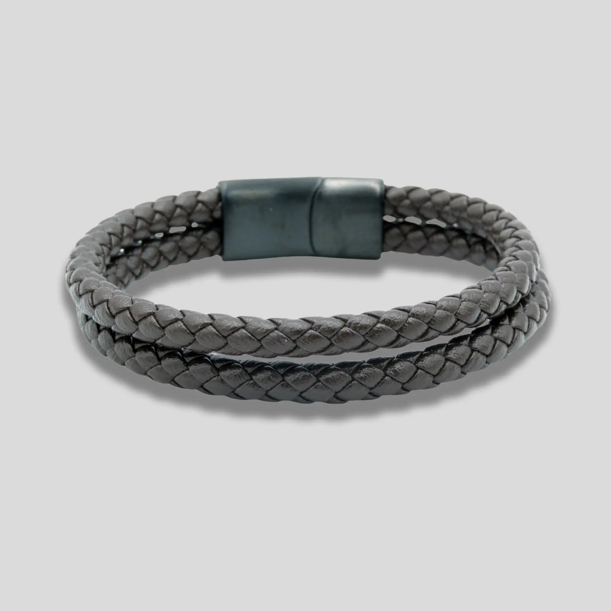 Double Brown Leather Bracelet Glen Ogal