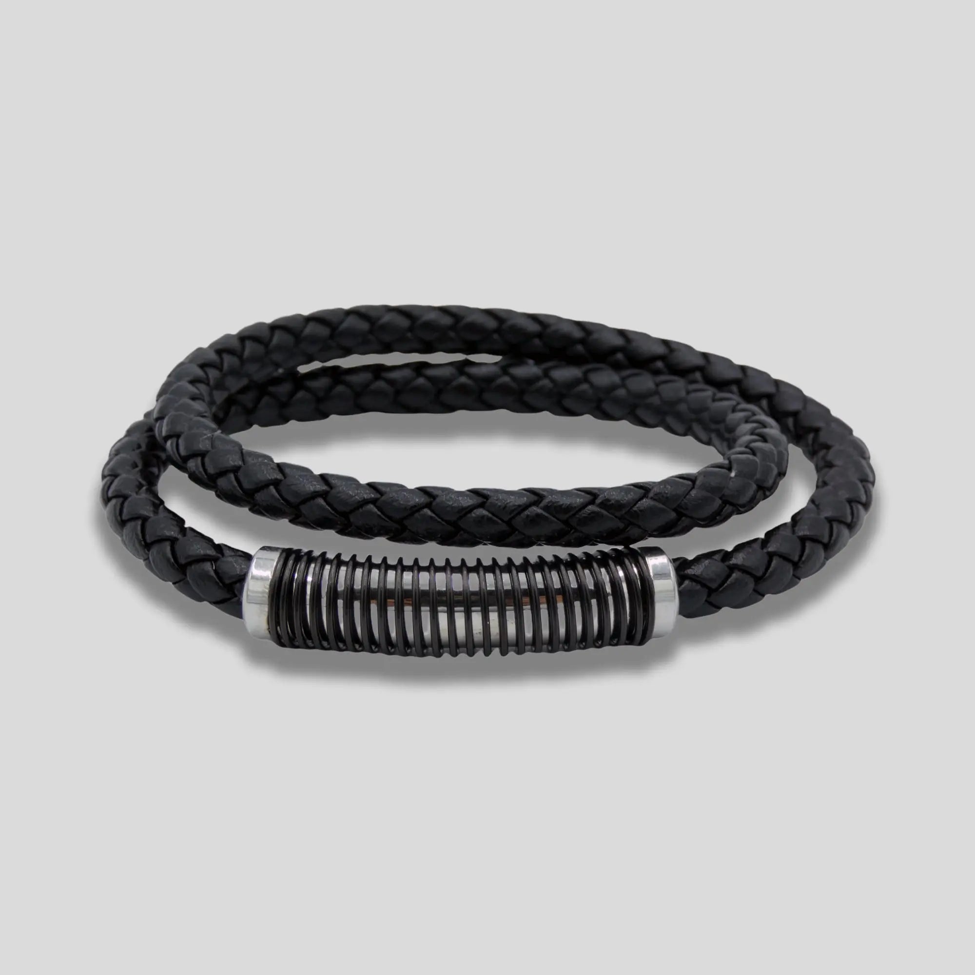 Double Coil Genuine Leather Bracelet - Glen Ogal