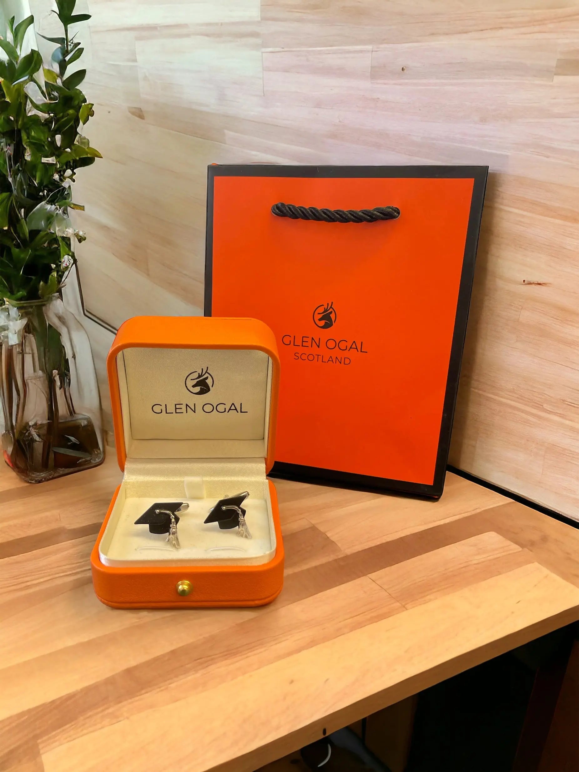 Graduation Doctoral Cap Cufflinks Glen Ogal