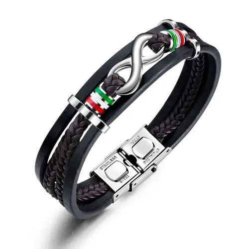 Leather Infinity Bracelets With Charms Glen Ogal