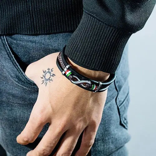 Leather Infinity Bracelets With Charms Glen Ogal