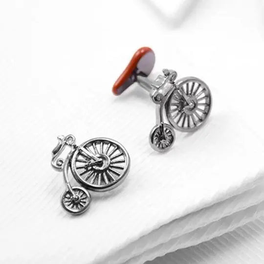 Luxury Retro Penny Farthing Bike Cufflinks Glen Ogal