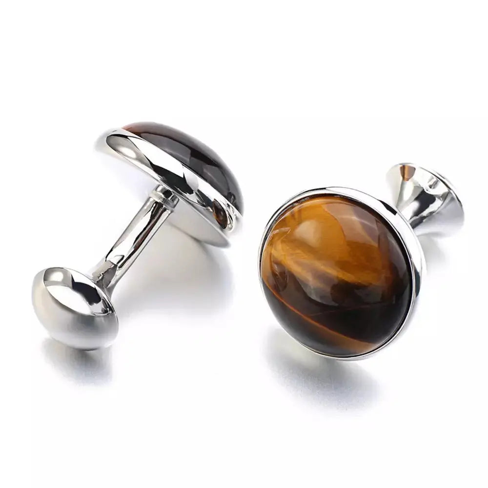 Luxury Tigereye Cufflinks - Glen Ogal