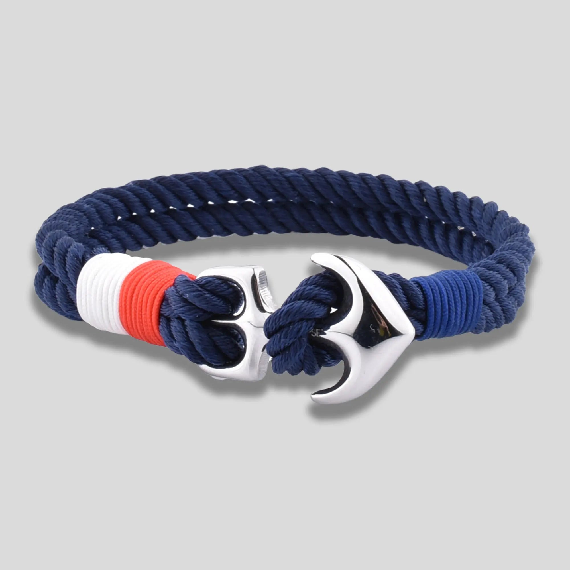 Men's Nylon Thread Bracelets Steel Anchor Glen Ogal