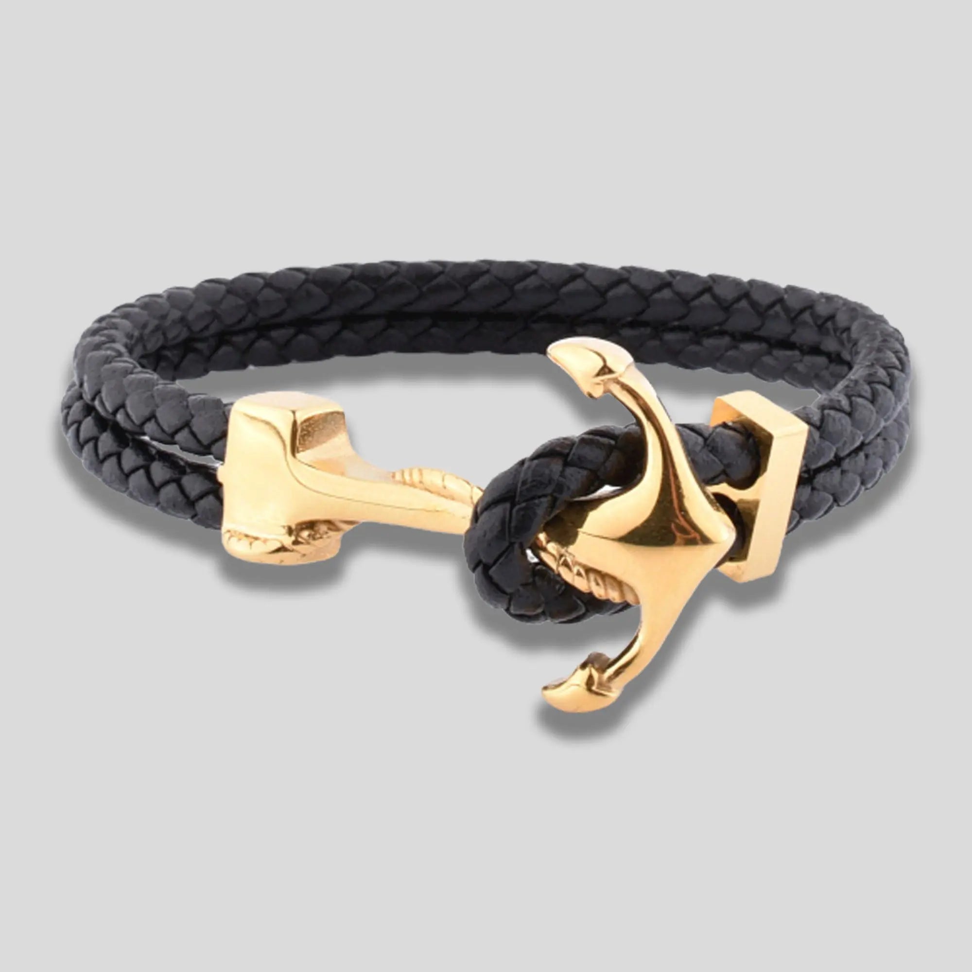 Men's Style Blue Gold Plated Anchor Bracelet Glen Ogal