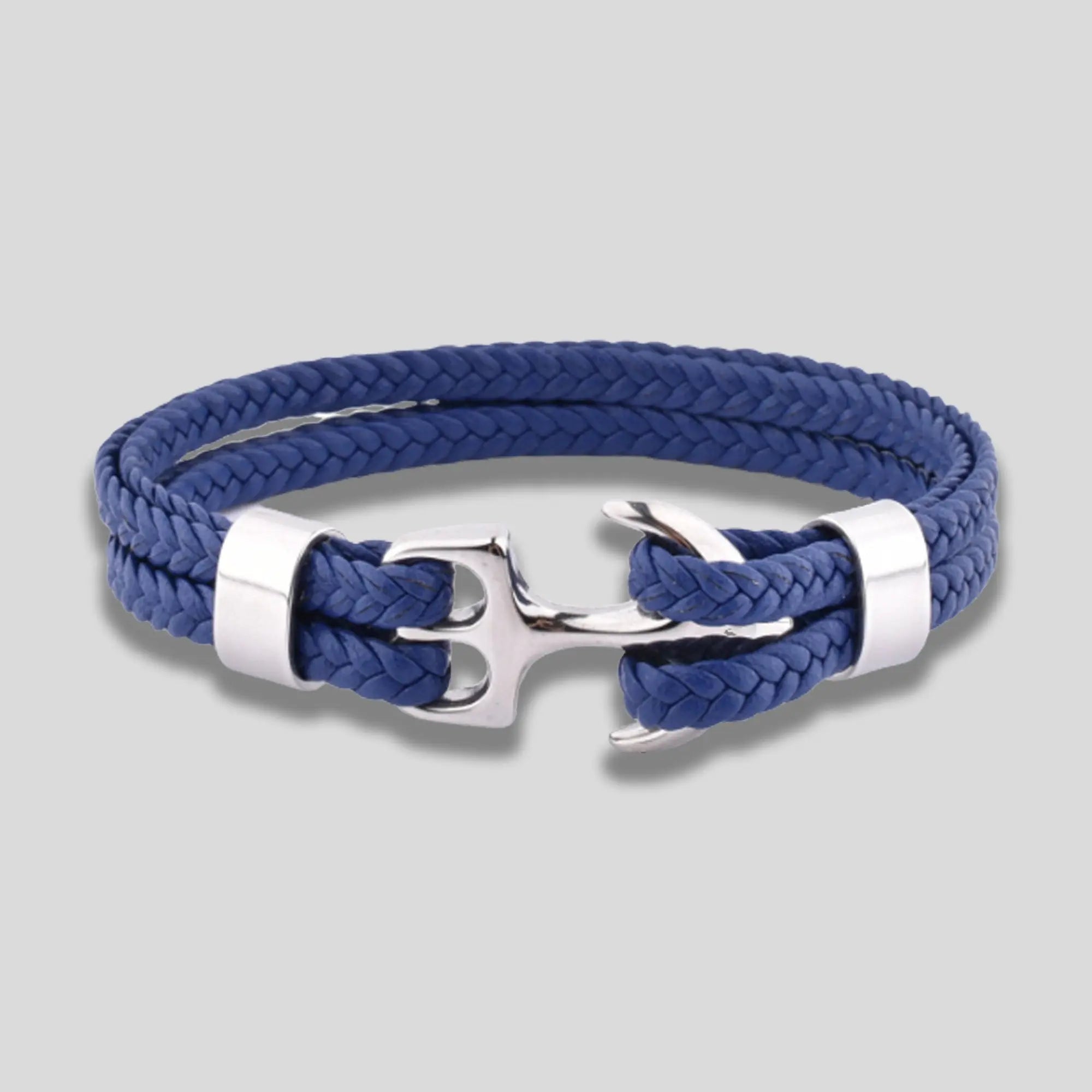 Men's Style Navy Blue Anchor Bracelet Glen Ogal
