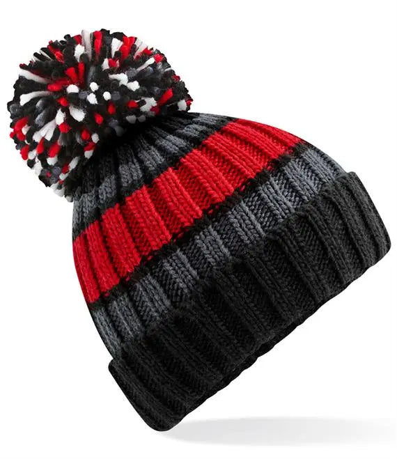 Red Knitted Beanie Hat Glen Ogal