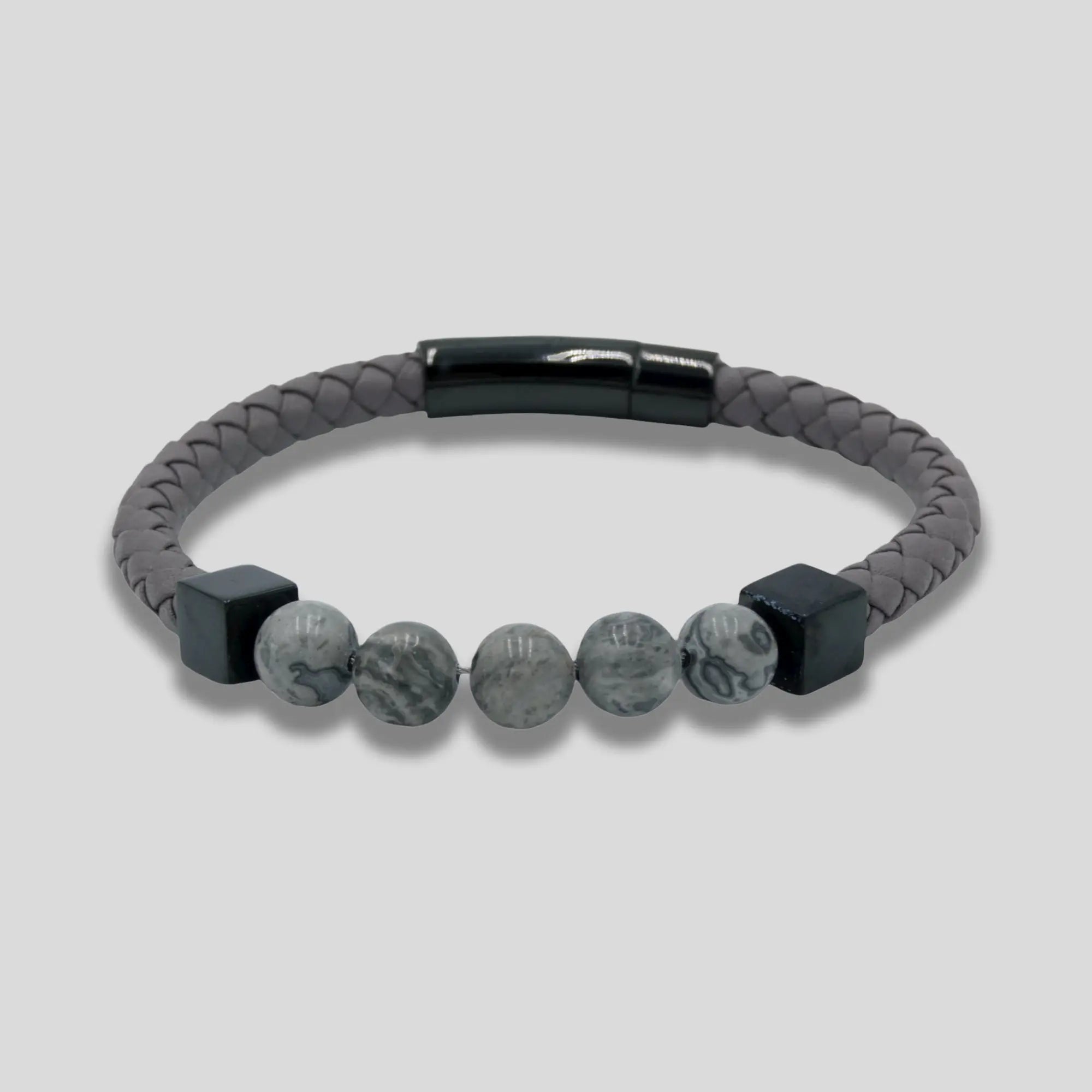 Retro Grey Beaded Bracelet Glen Ogal