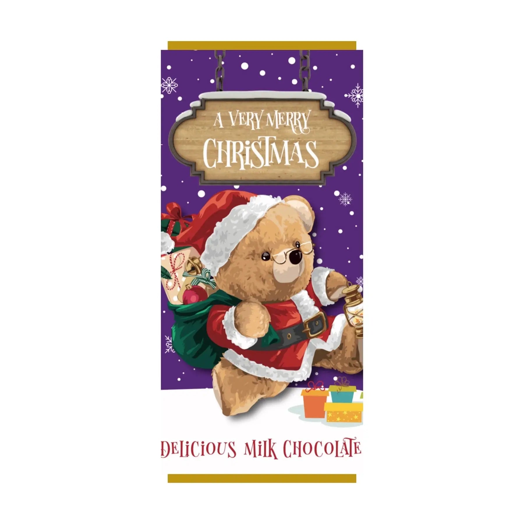 Running Christmas Santa Teddy Bear Glen Ogal