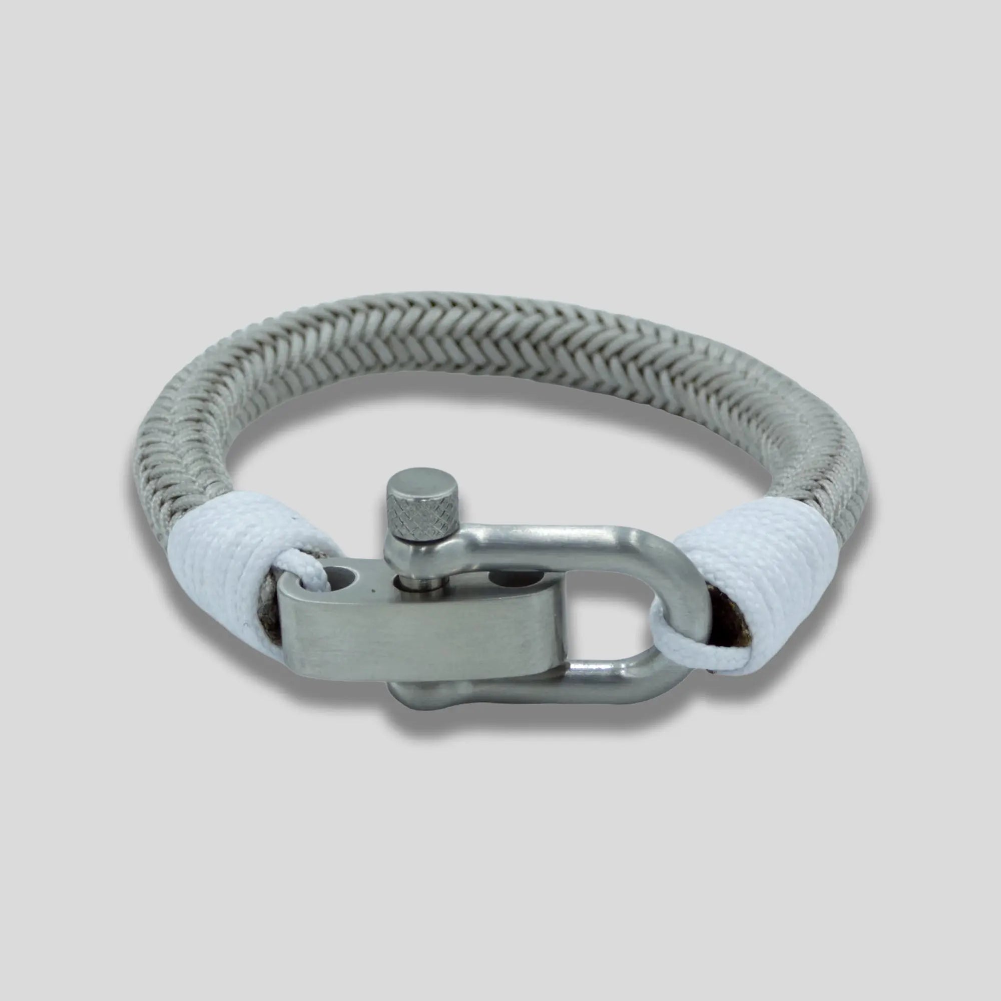 Stainless Steel Brushed Silver Rope Bracelet Glen Ogal