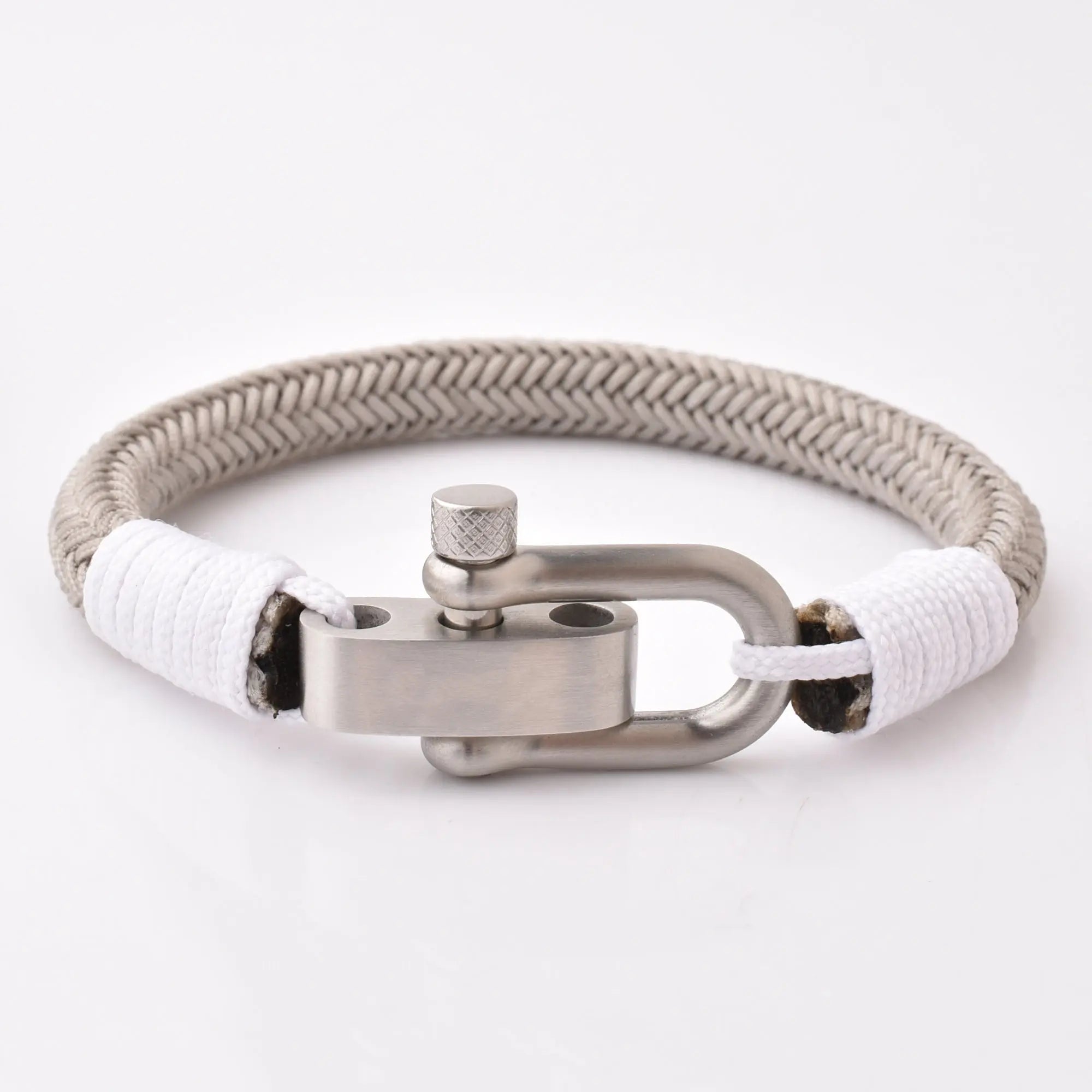 Stainless Steel Brushed Silver Rope Bracelet Glen Ogal