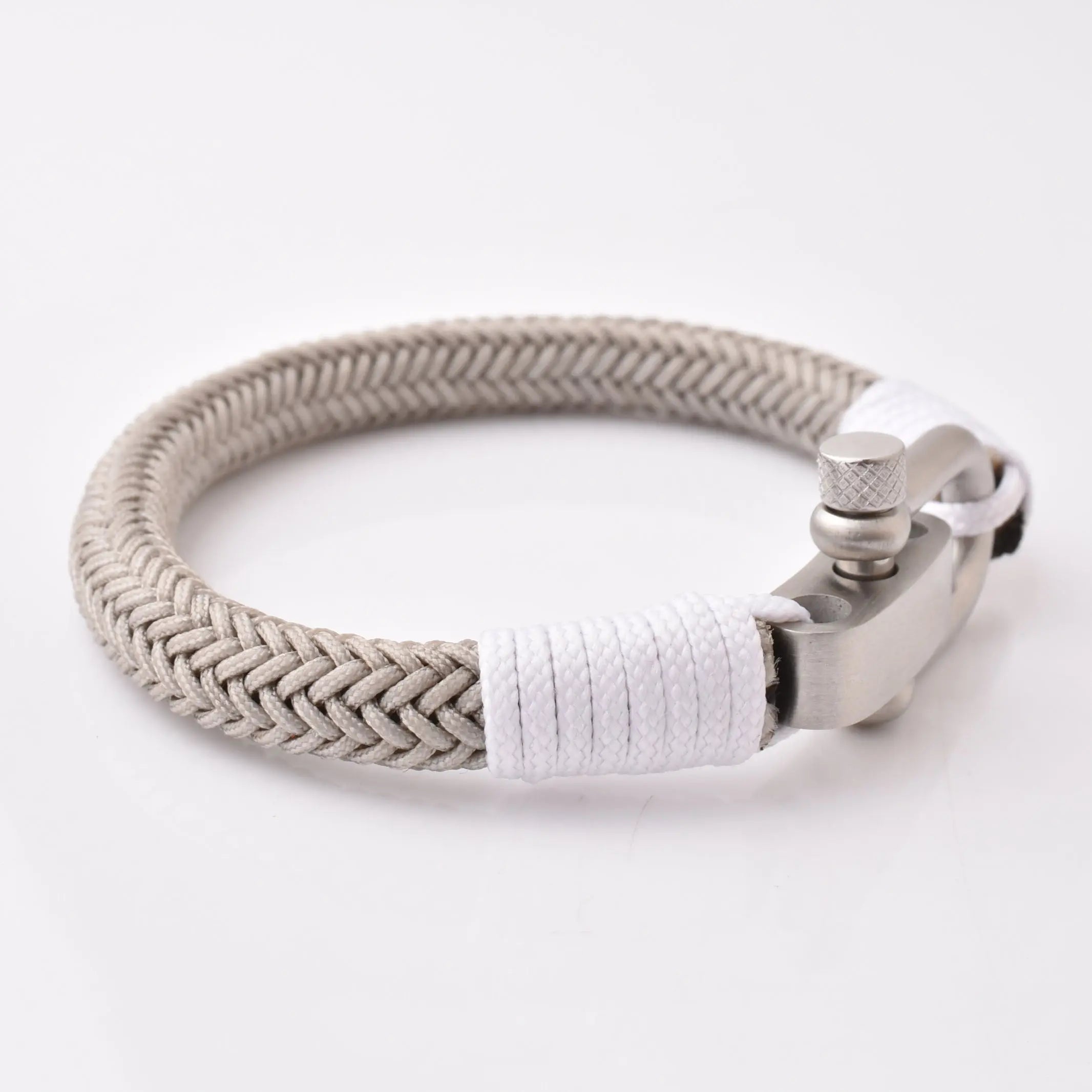 Stainless Steel Brushed Silver Rope Bracelet Glen Ogal