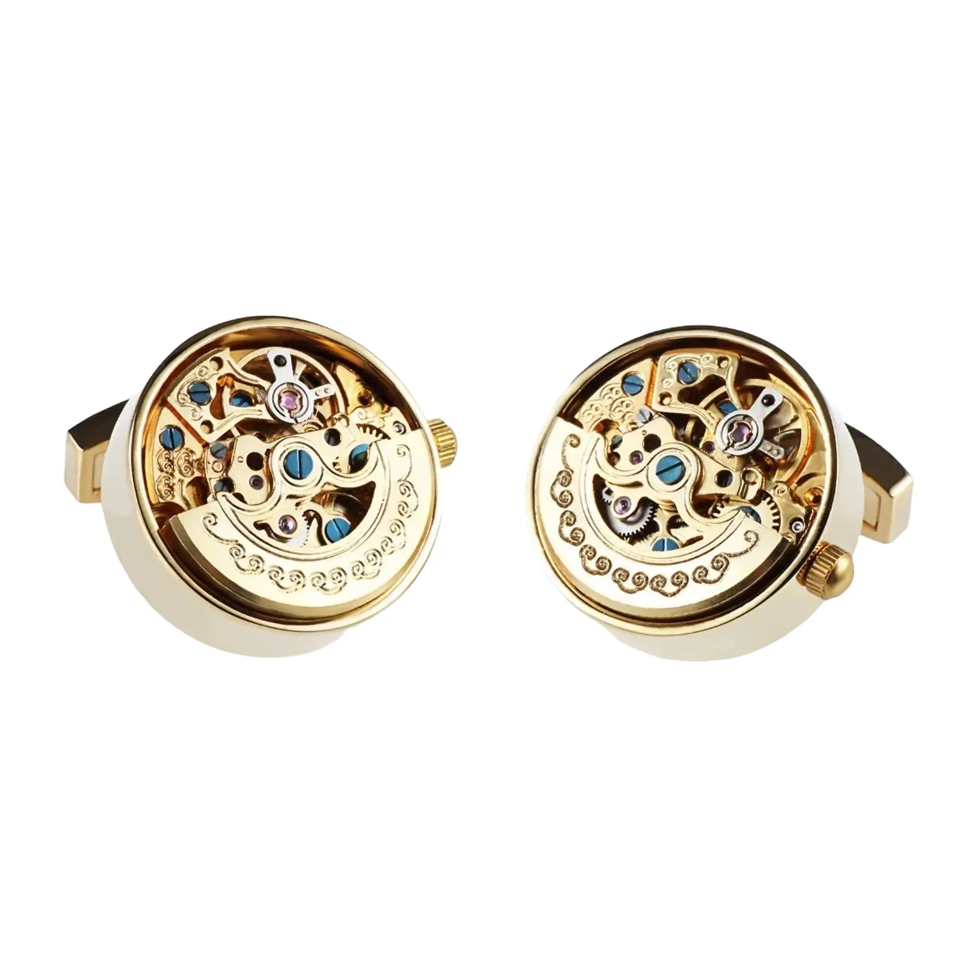 Watch Movement Cufflinks - Gold - Glen Ogal