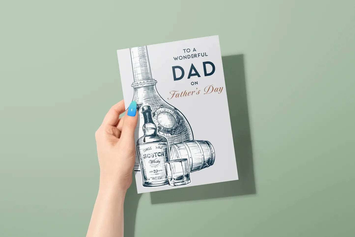 Whisky Fathers Day Card - Glen Ogal