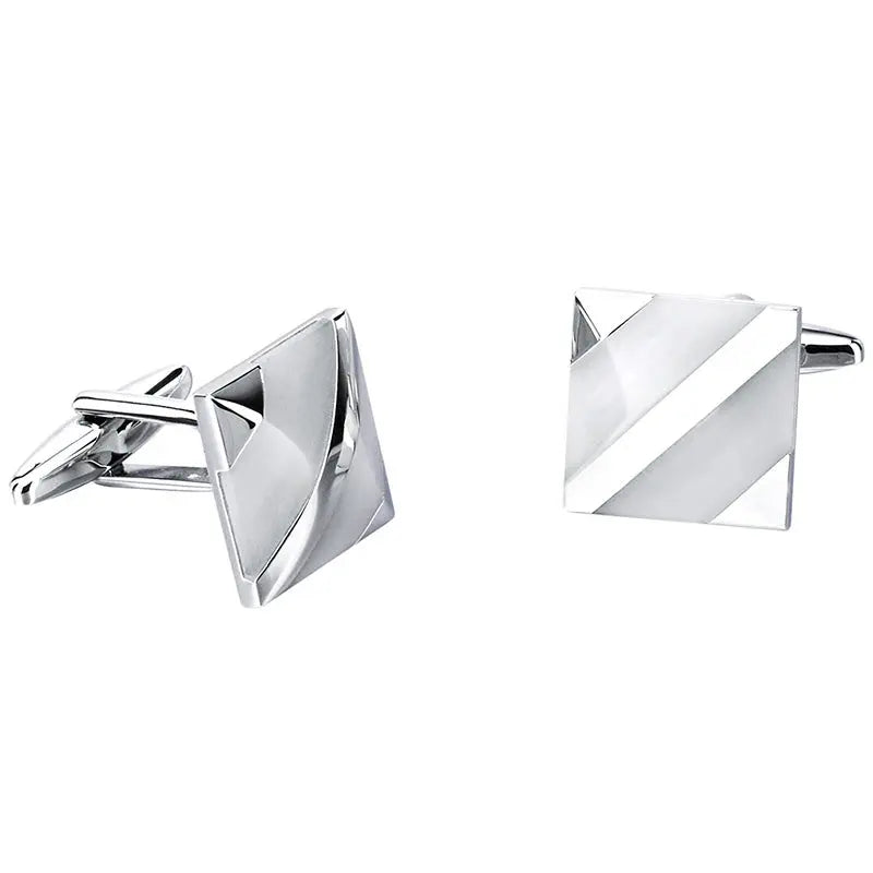 White Opal Cufflinks Glen Ogal