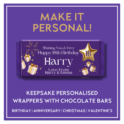 Personalised 40th Birthday Cadbury Dairy Milk