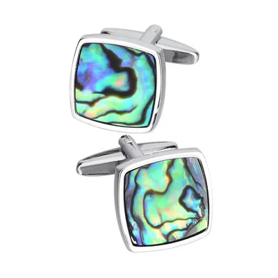 Abalone Seashell Cufflinks - Glen Ogal