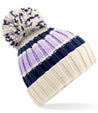 Lilac Knitted Beanie Hat