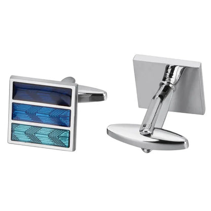 Blue 3 Stripe Cufflinks - Glen Ogal