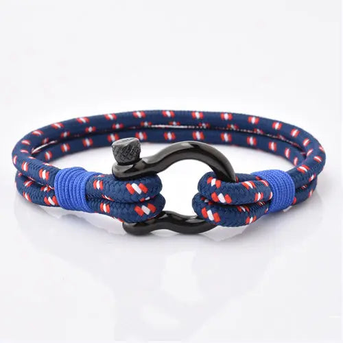 Blue Nylon Rope with Black Shackle Glen Ogal