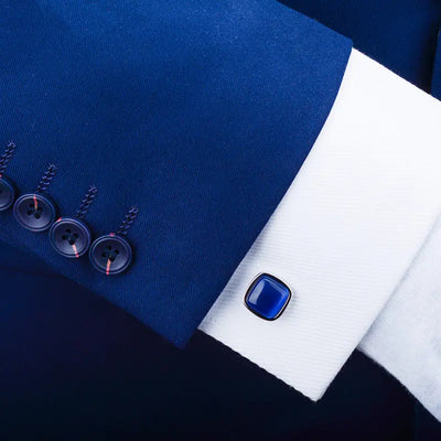 Blue Opal Cufflinks Glen Ogal