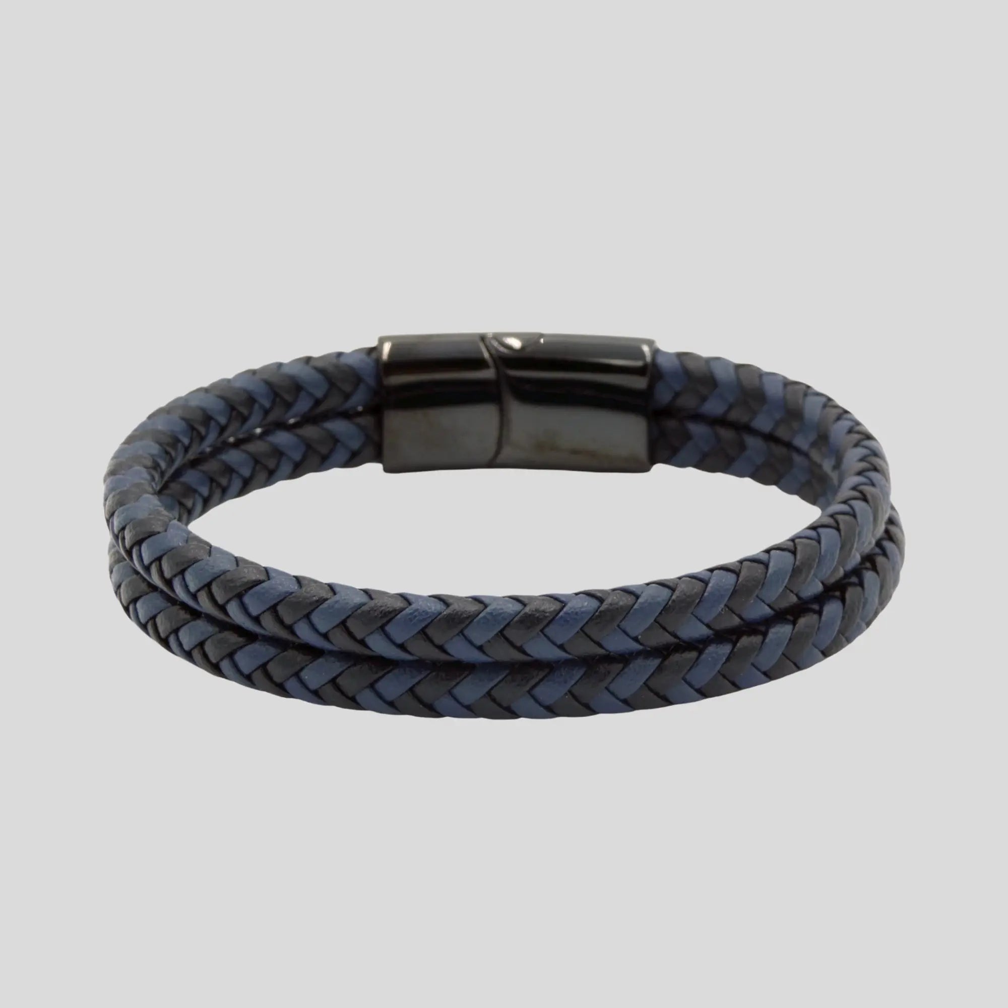 Blue & Black Multi Layer Braided Bracelet Glen Ogal