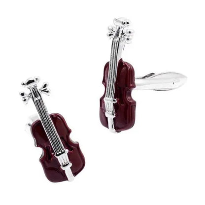 Brown Violin Cufflinks - Glen Ogal