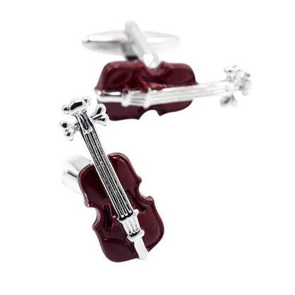 Brown Violin Cufflinks - Glen Ogal