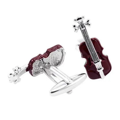 Brown Violin Cufflinks - Glen Ogal