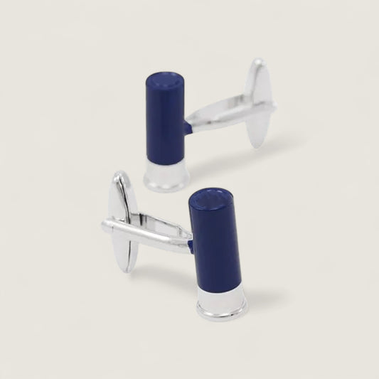 Blue Shotgun Shell Cufflinks