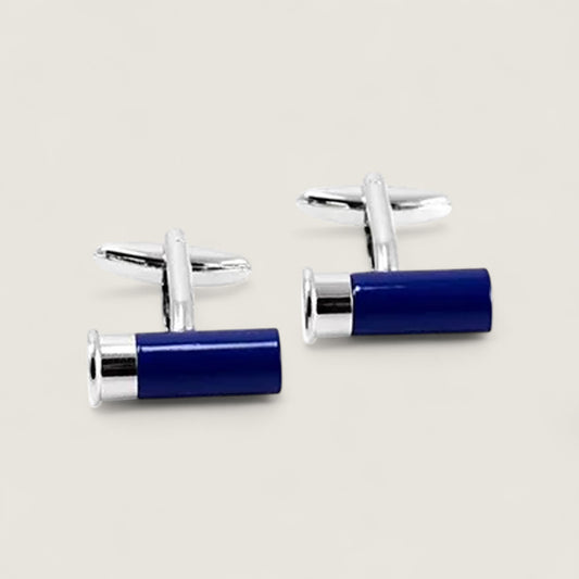 Blue Shotgun Shell Cufflinks