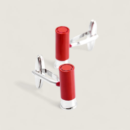 Red Shotgun Shell Cufflinks