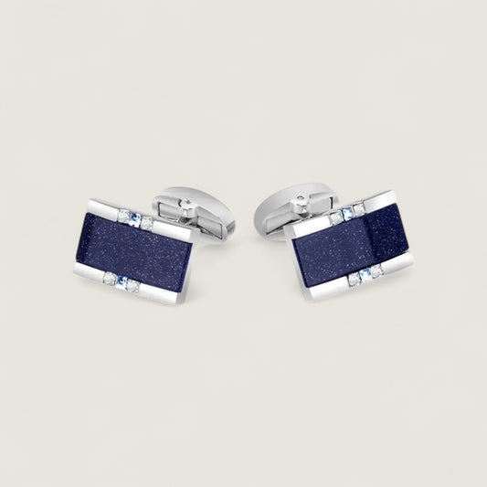 Blue Star Stone Cufflinks