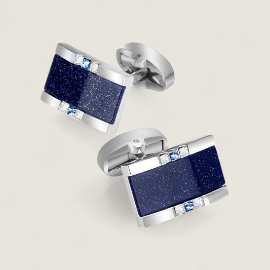 Blue Star Stone Cufflinks